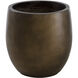 Aster Antique Bronze Outdoor Planter, Small